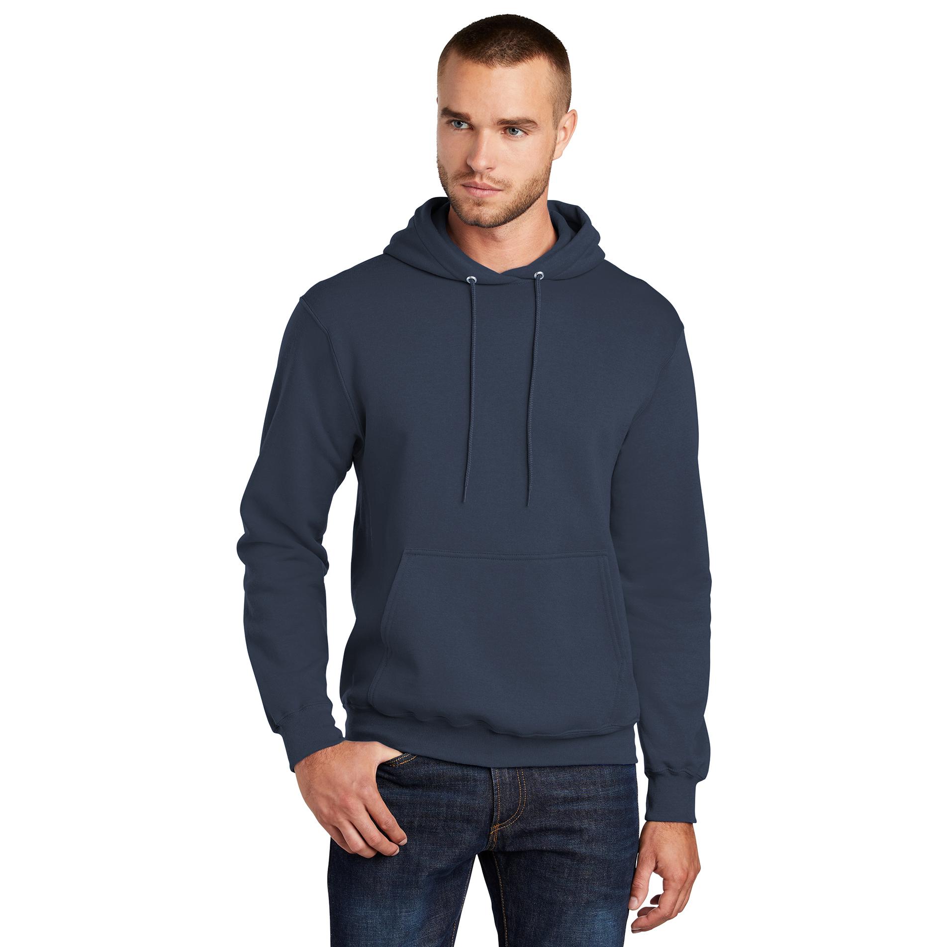 Port & Company PC78H Core Fleece Pullover Hooded Sweatshirt - Navy ...