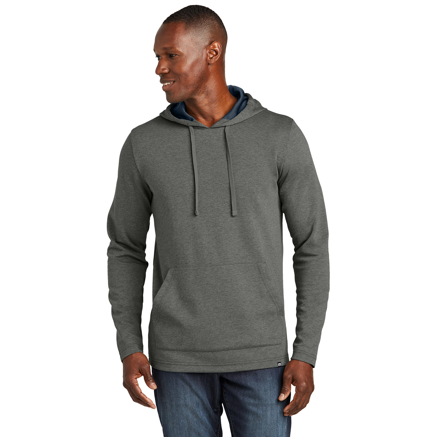 TravisMathew TM1MZ337 Coveside Hoodie - Dark Grey Heather | Full