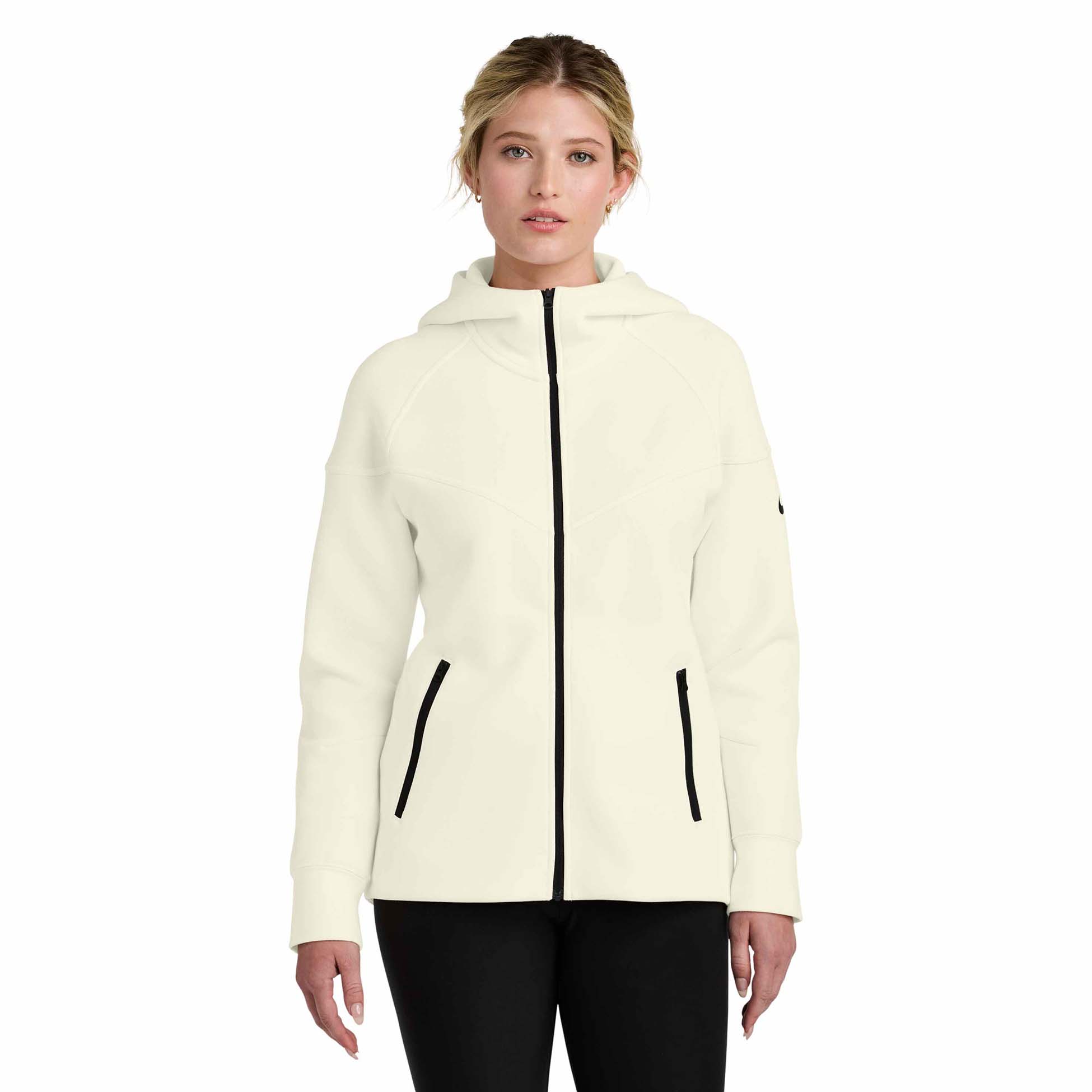 美品✨Theory 現行 25SS HOODIE FZ 0 パーカー アイボリー Nike NKFQ4798 Ladies Tech Fleece Full-Zip Hoodie - Pale Ivory