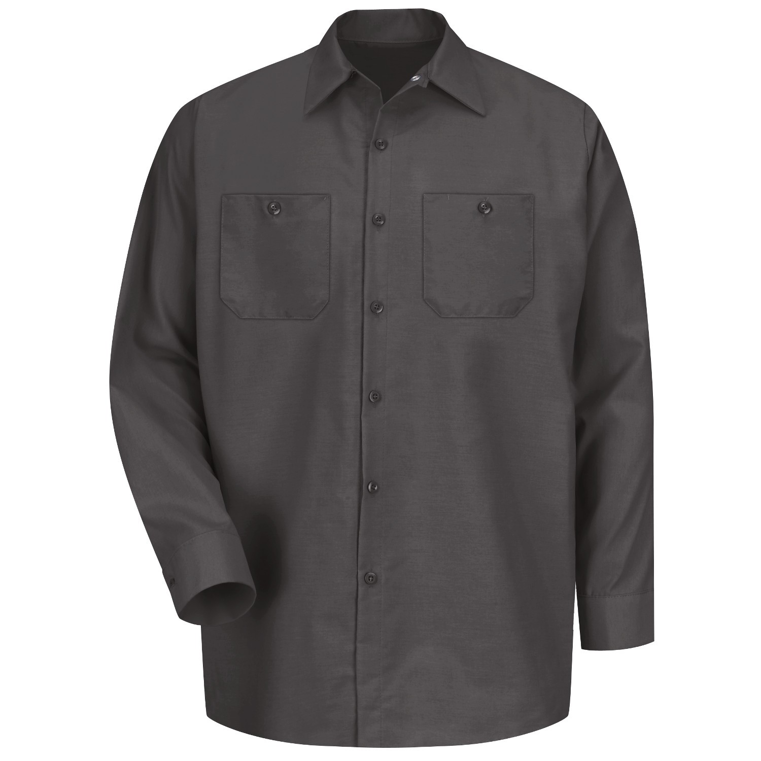 Red Kap SP14 Men's Industrial Work Shirt - Long Sleeve - Charcoal | Full  Source