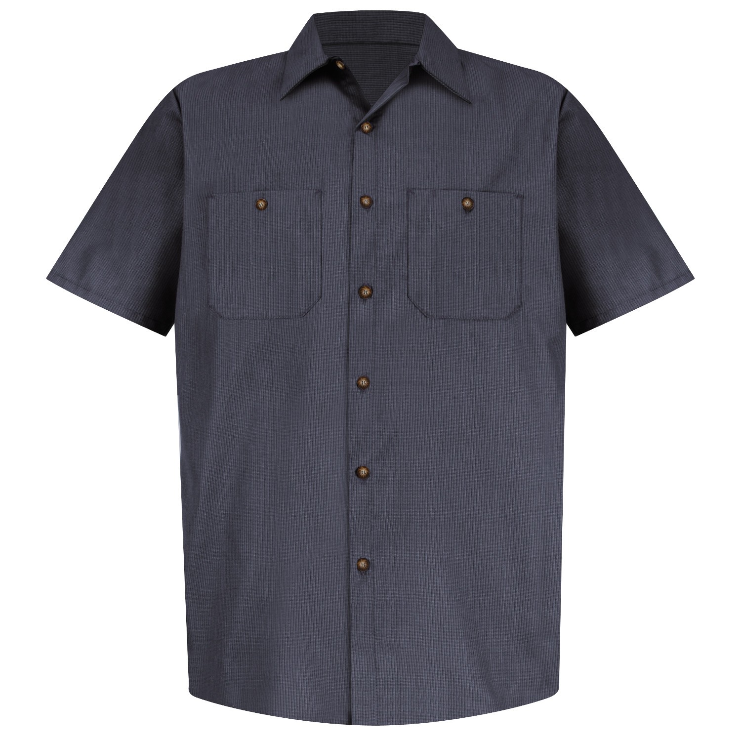 Red Kap SP24 Men's Geometric Micro Check Work Shirt - Short Sleeve ...