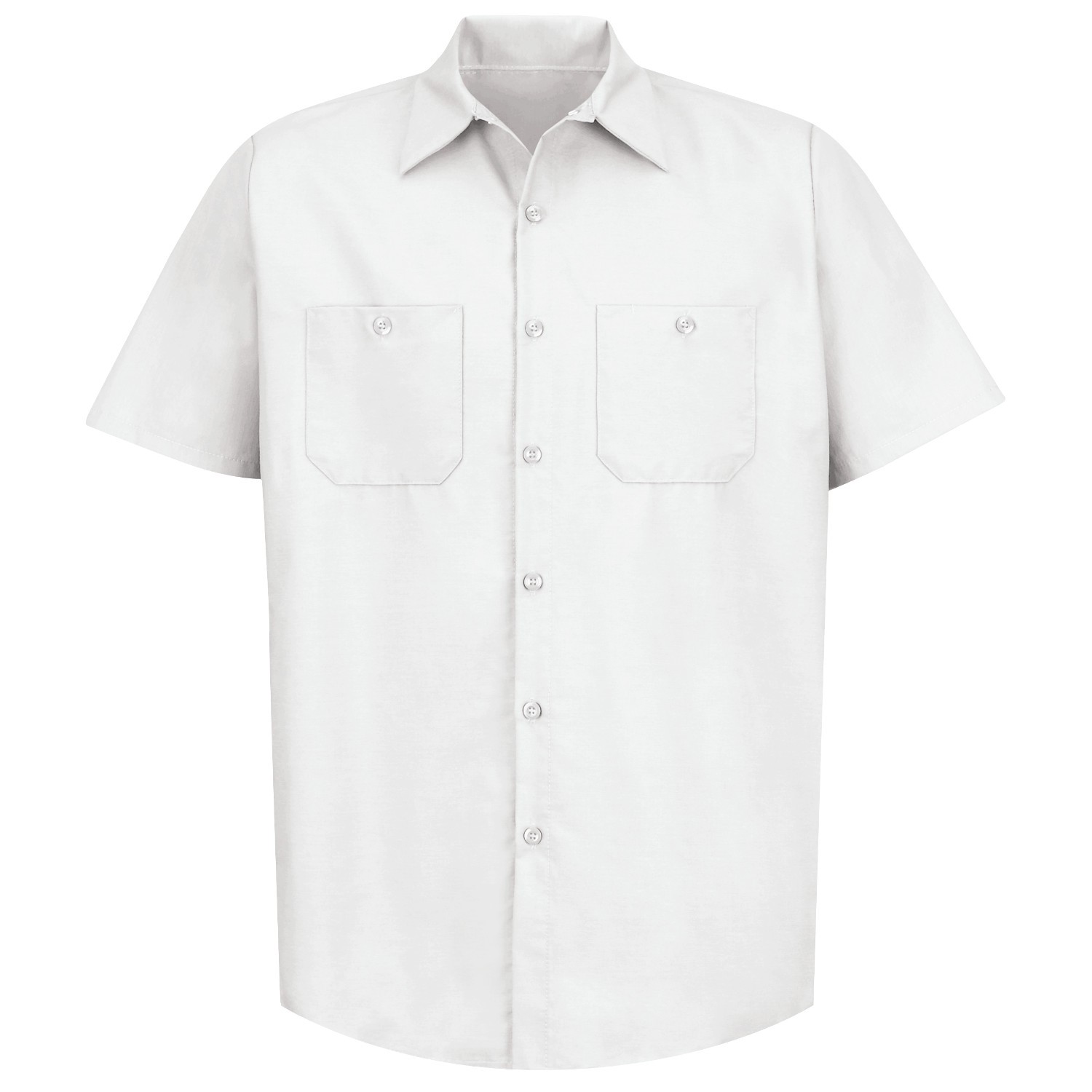 Red Kap SP24 Men's Industrial Work Shirt Short Sleeve White Full  Source