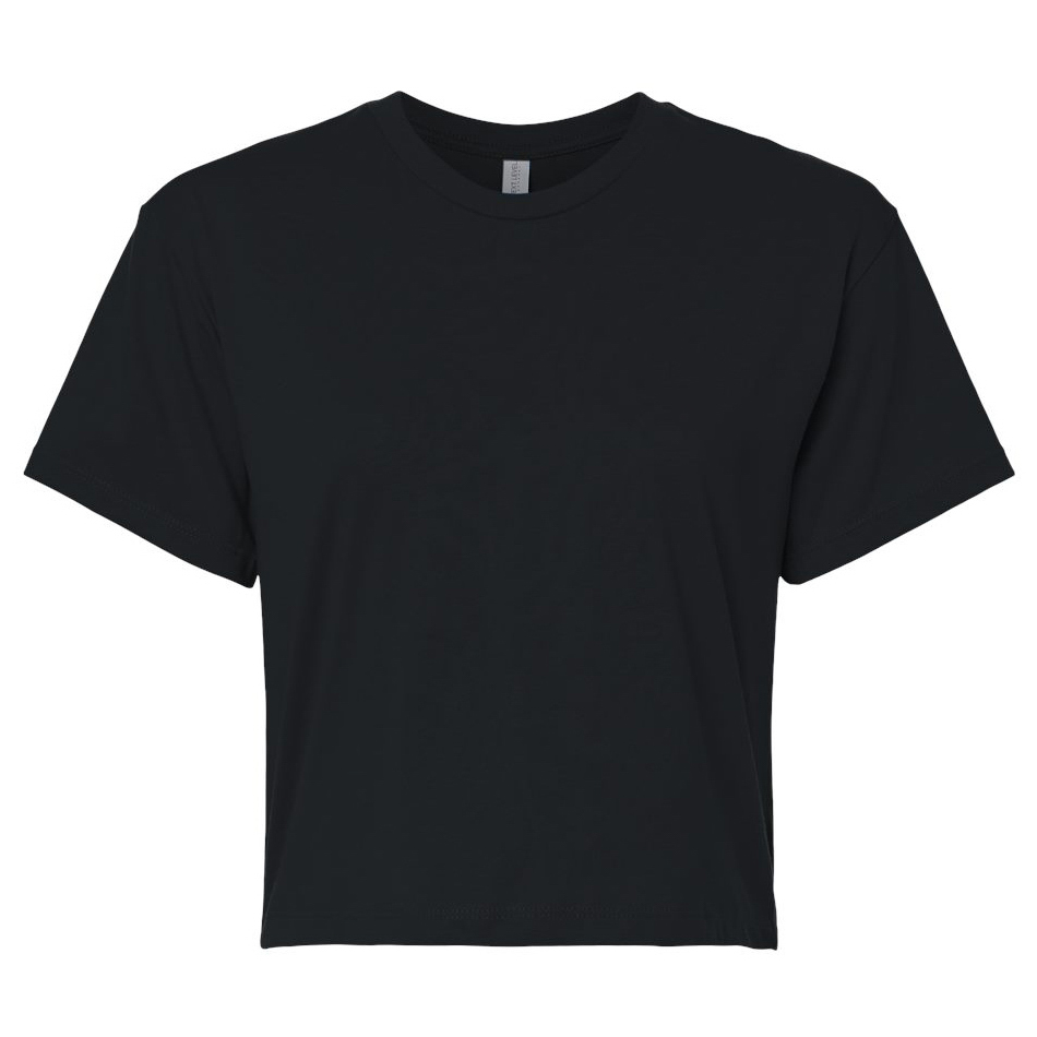 Next Level 1580 Women's Ideal Crop T-Shirt - Black | Full Source