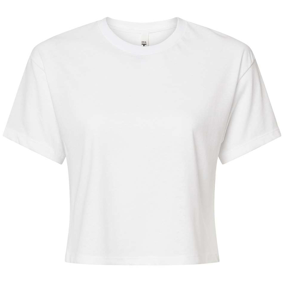 Next Level 1580 Women's Ideal Crop T-Shirt - White | Full Source