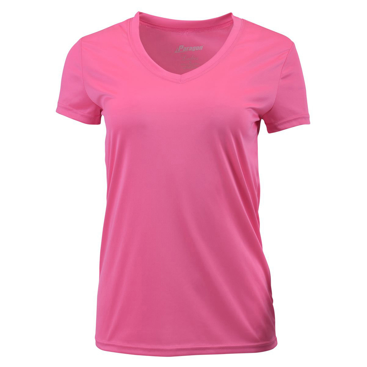 Paragon 203 Women's Vera V-Neck T-Shirt - Neon Pink | Full Source