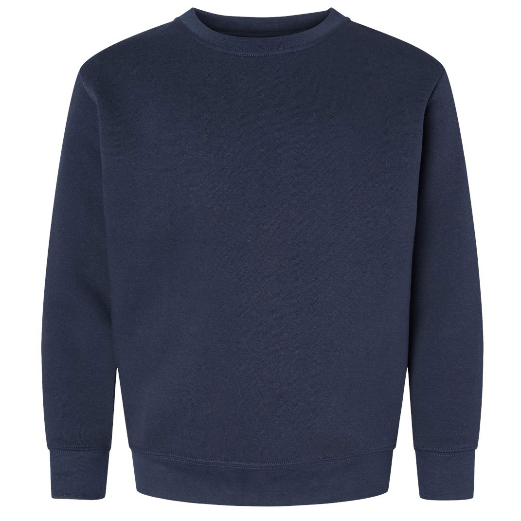 LAT 2225 Youth Elevated Fleece Crewneck Sweatshirt - Navy | Full Source