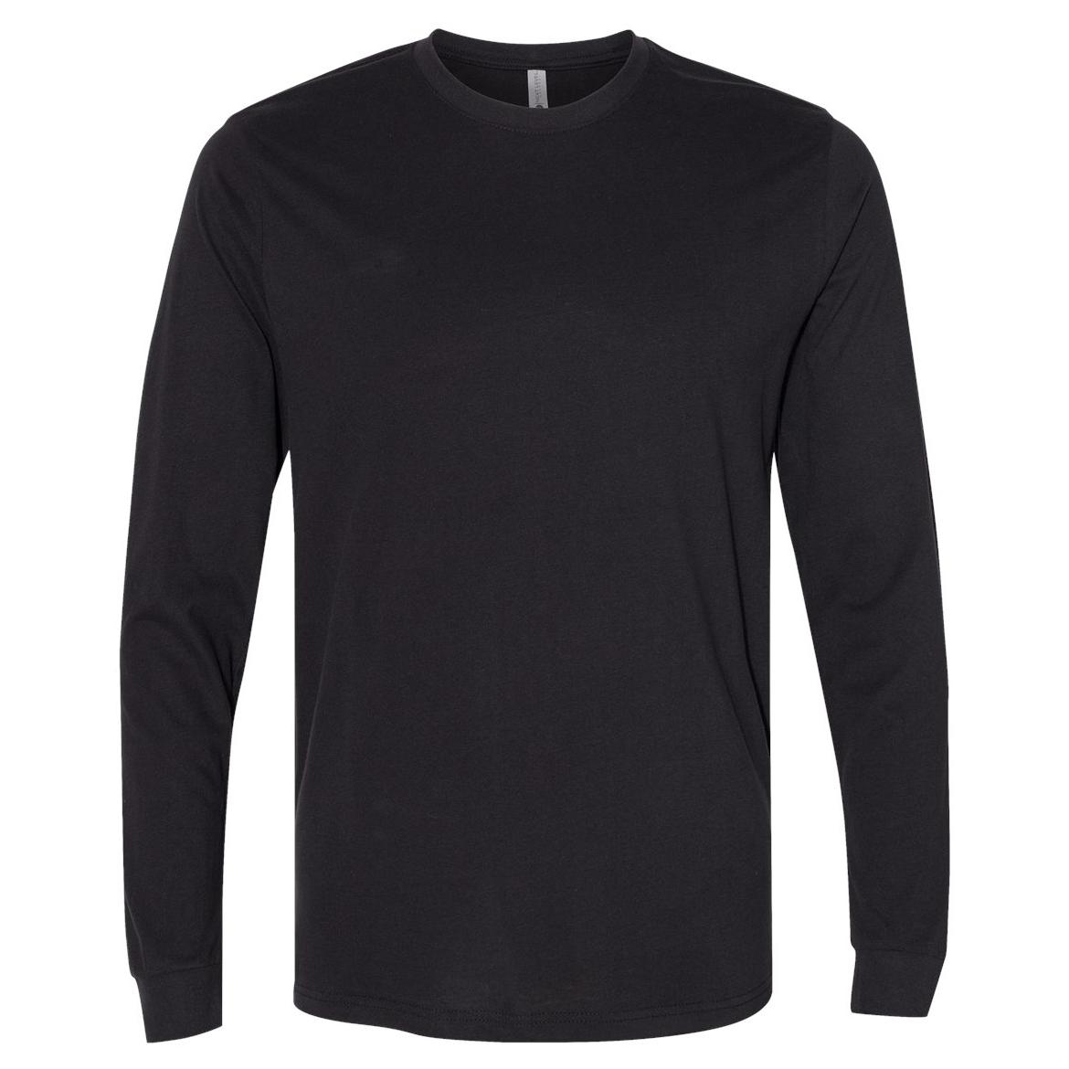 Next Level 6411 Sueded Long Sleeve Crew - Black | Full Source