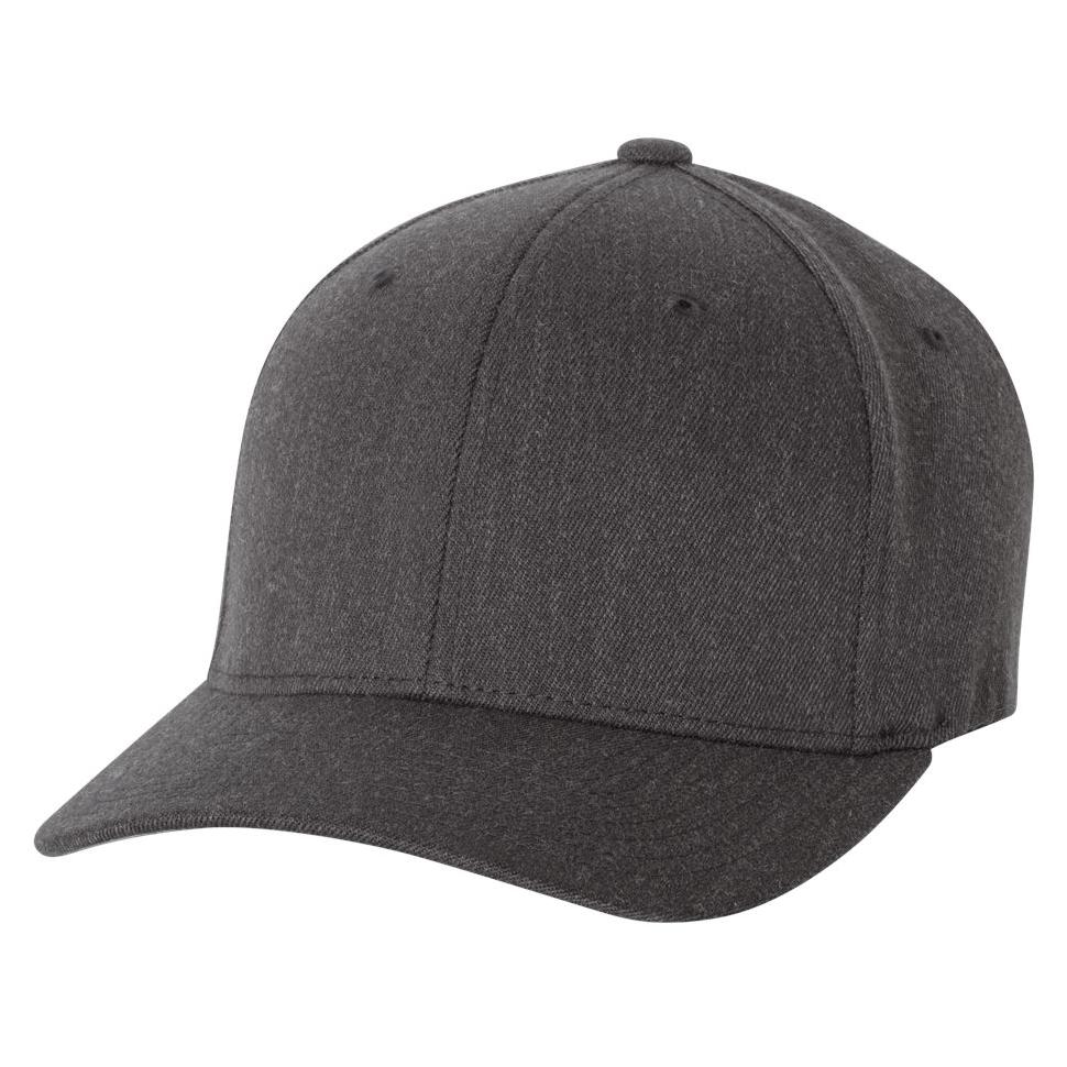 Flexfit 6477 Structured Wool Blend Cap - Dark Heather | Full Source