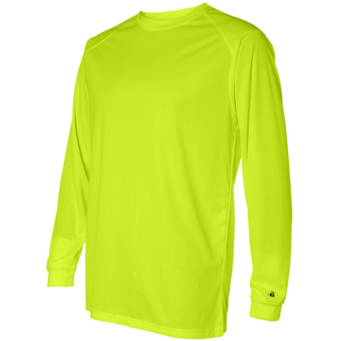 Badger Sport 4104 BCore Long Sleeve TShirt Safety Yellow Full Source