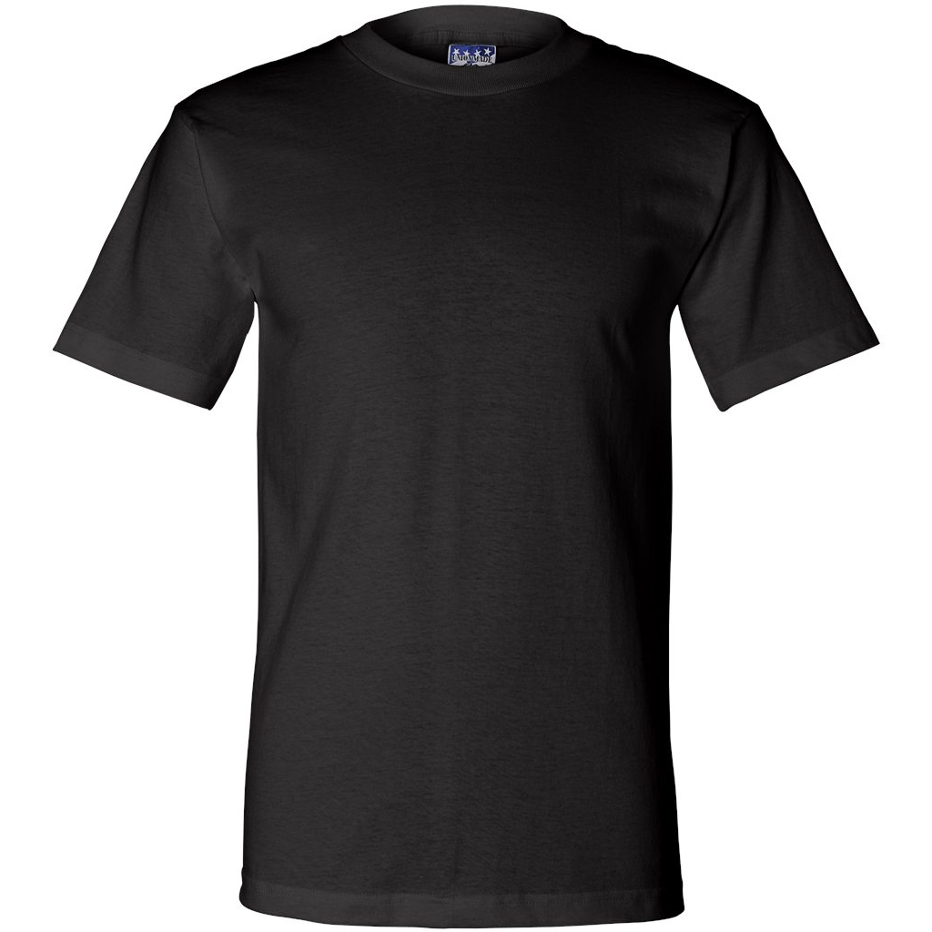 Bayside 2905 Union-Made Short Sleeve T-Shirt - Black | Full Source