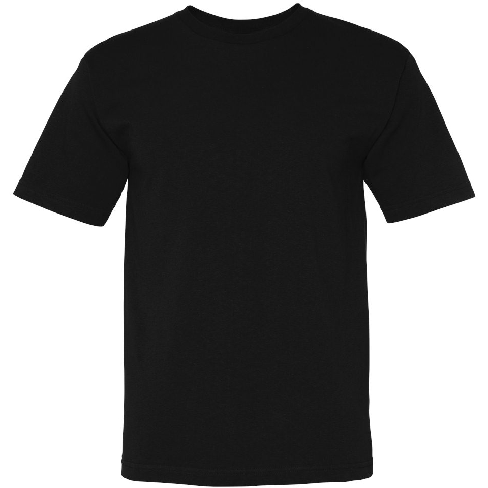 Bayside 5040 USA-Made 100% Cotton Short Sleeve T-Shirt - Black