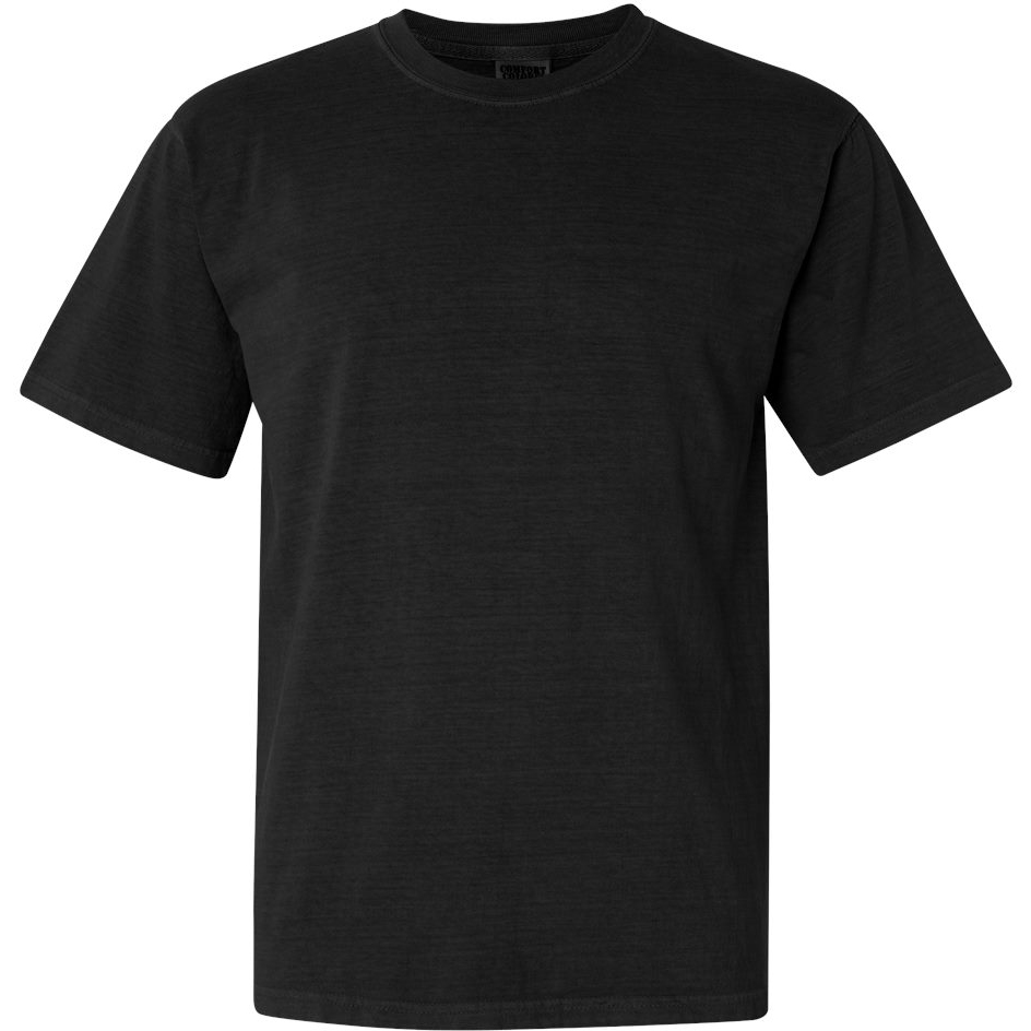 Comfort Colors 1717 Garment Dyed Heavyweight T-Shirt - Black | Full Source