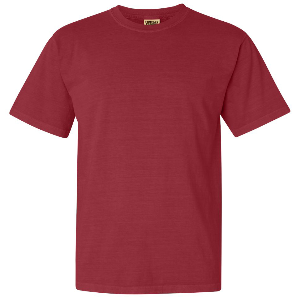 Comfort Colors 1717 Garment Dyed Heavyweight T-Shirt - Crimson ...