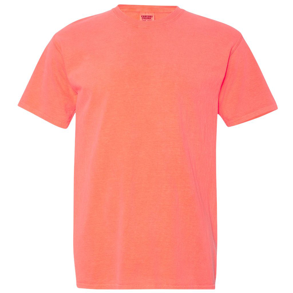 Comfort Colors 1717 Garment Dyed Heavyweight T-Shirt - Neon Red Orange ...