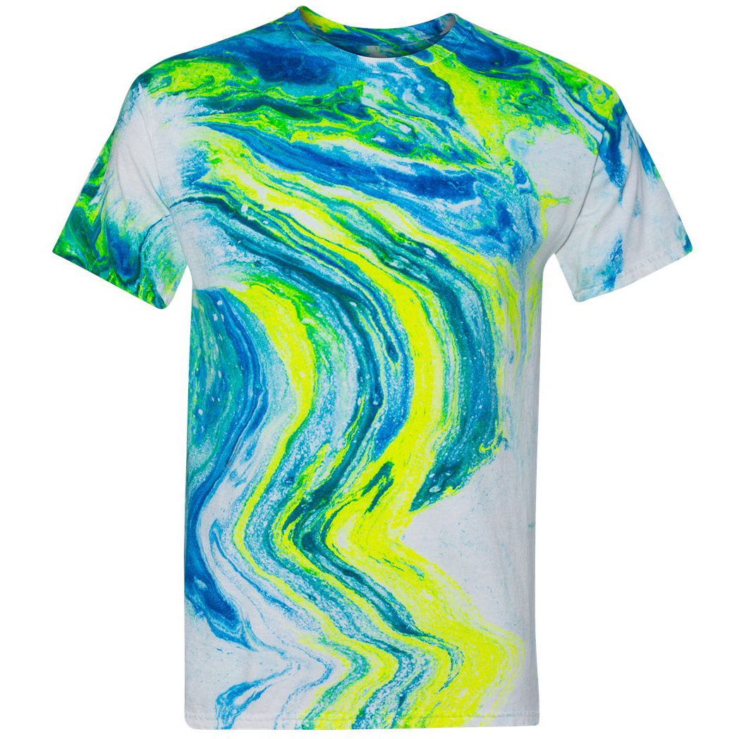 tie dye yellow diy Blue/Flo Dyenomite 200MR Tie  FullSource.com T   Shirt Yellow Dye Marble