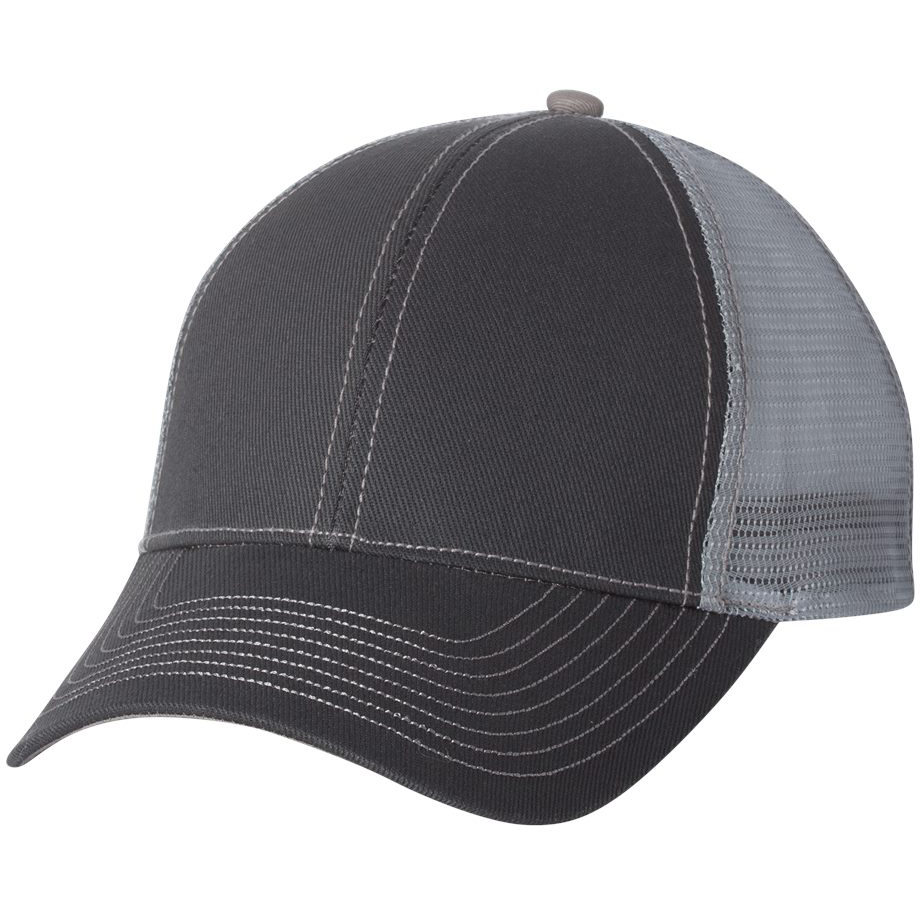 dark grey trucker hat