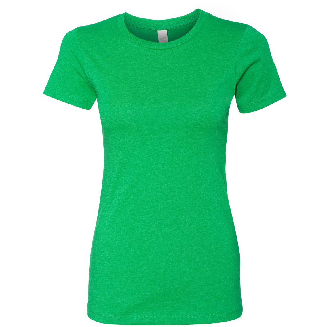Youth CVC Crew Neck T-Shirt - Kelly Green, Heathered Blend, XS Size