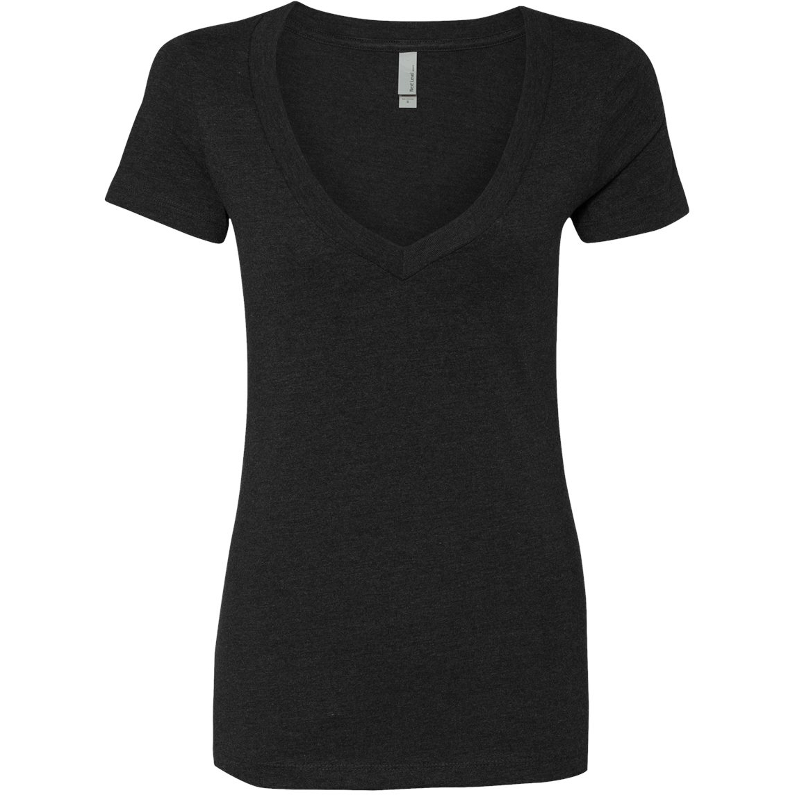 Download Next Level 6640 Women's CVC Deep V - Black | FullSource.com