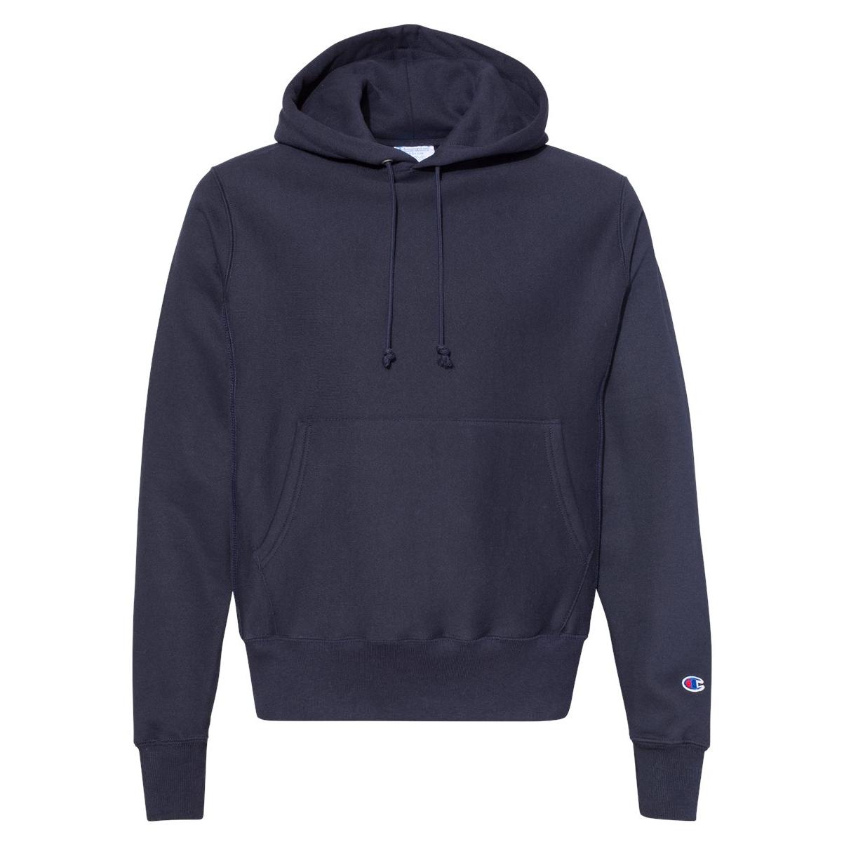 Champion S101 Reverse Weave Hooded Pullover Sweatshirt - Navy | Full Source