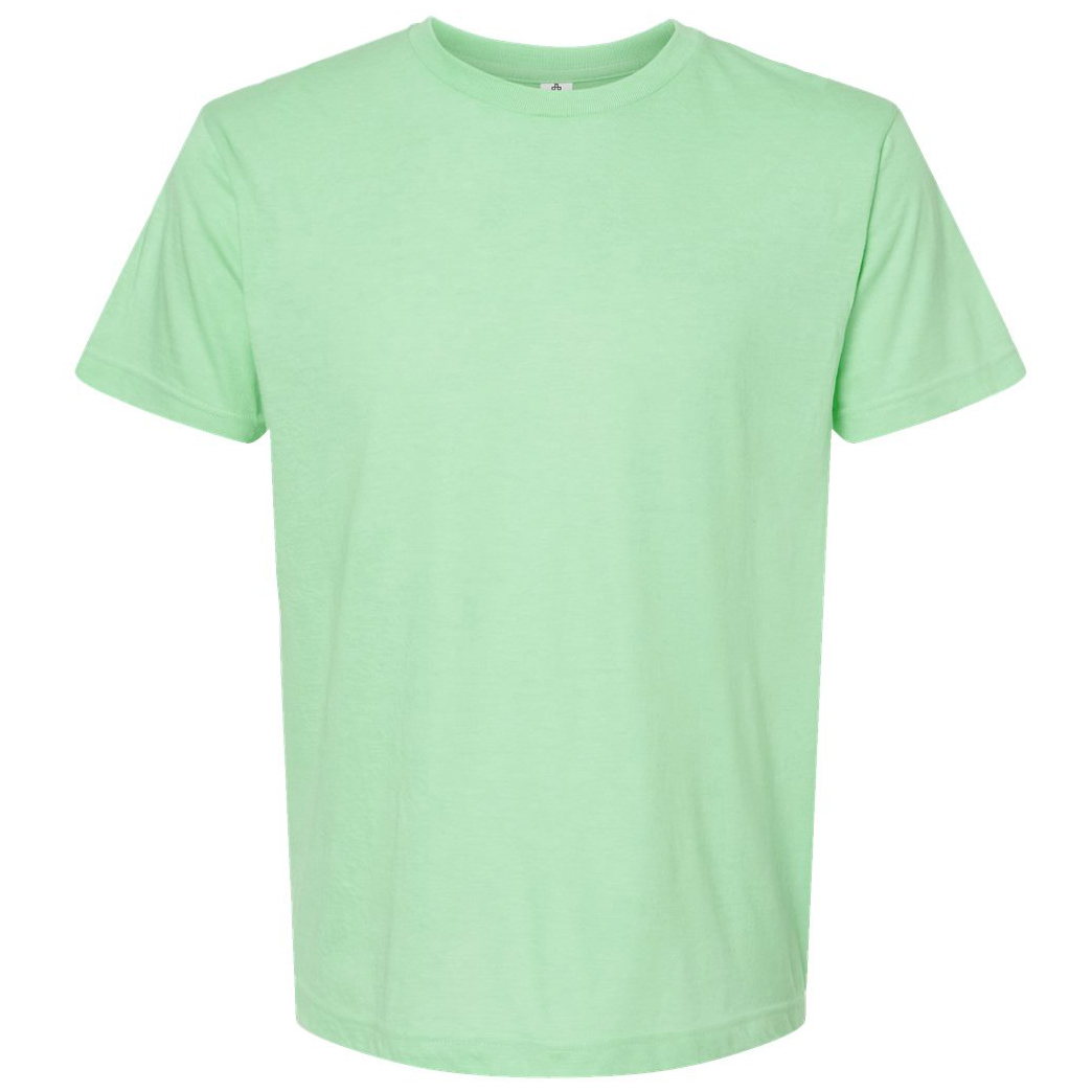 Tultex 202 Unisex Fine Jersey T-Shirt - Heather Neo Mint