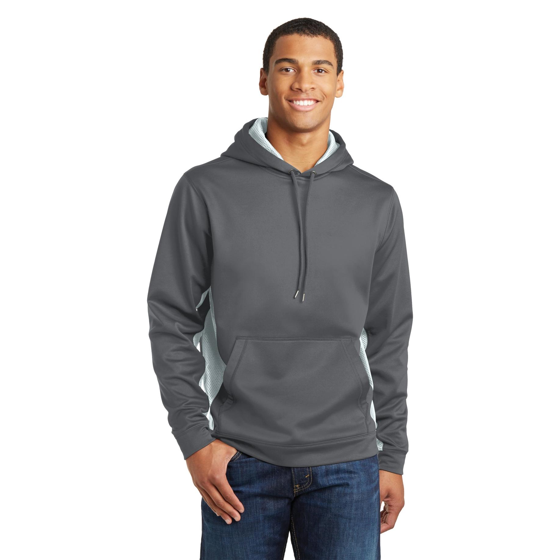 Sport-Tek ST239 Sport-Wick CamoHex Fleece Colorblock Hooded