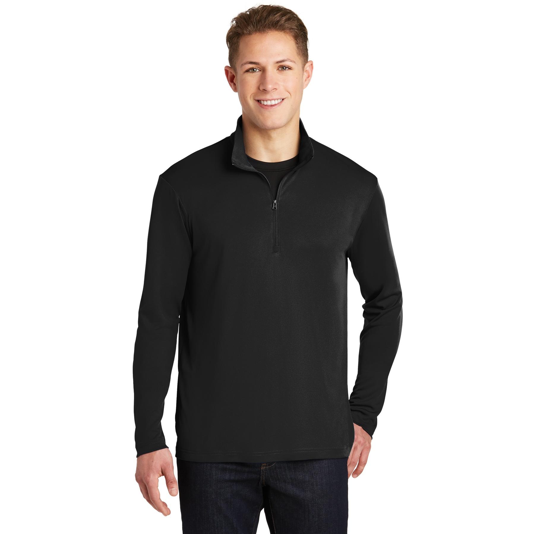 Sport-Tek ST357 PosiCharge Competitor 1/4-Zip Pullover- Black | Full Source