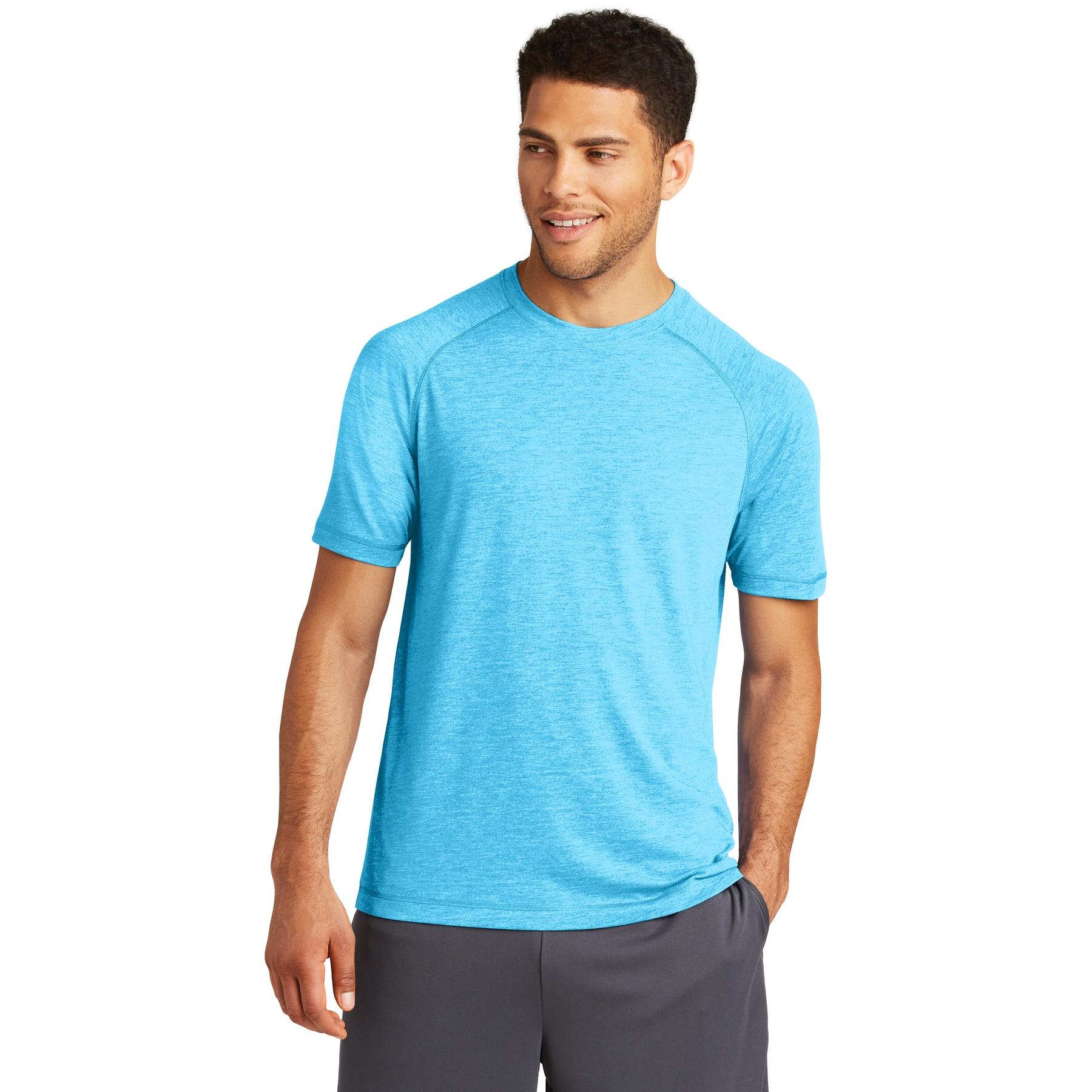 Sport-Tek ST400 PosiCharge Tri-Blend Wicking Raglan Tee - Pond Blue ...