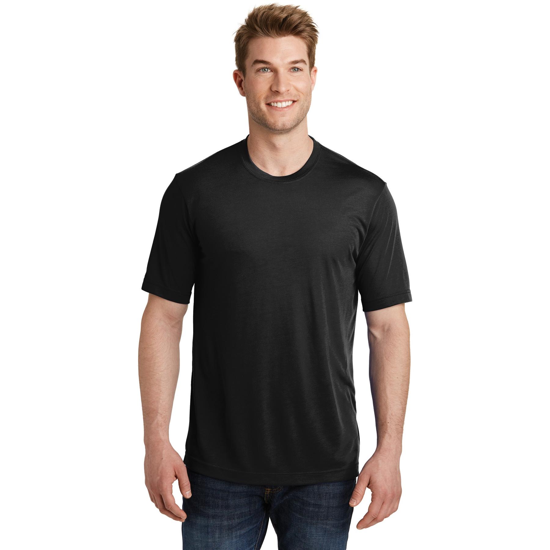 Sport-Tek ST450 PosiCharge Competitor Cotton Touch Tee - Black | Full ...