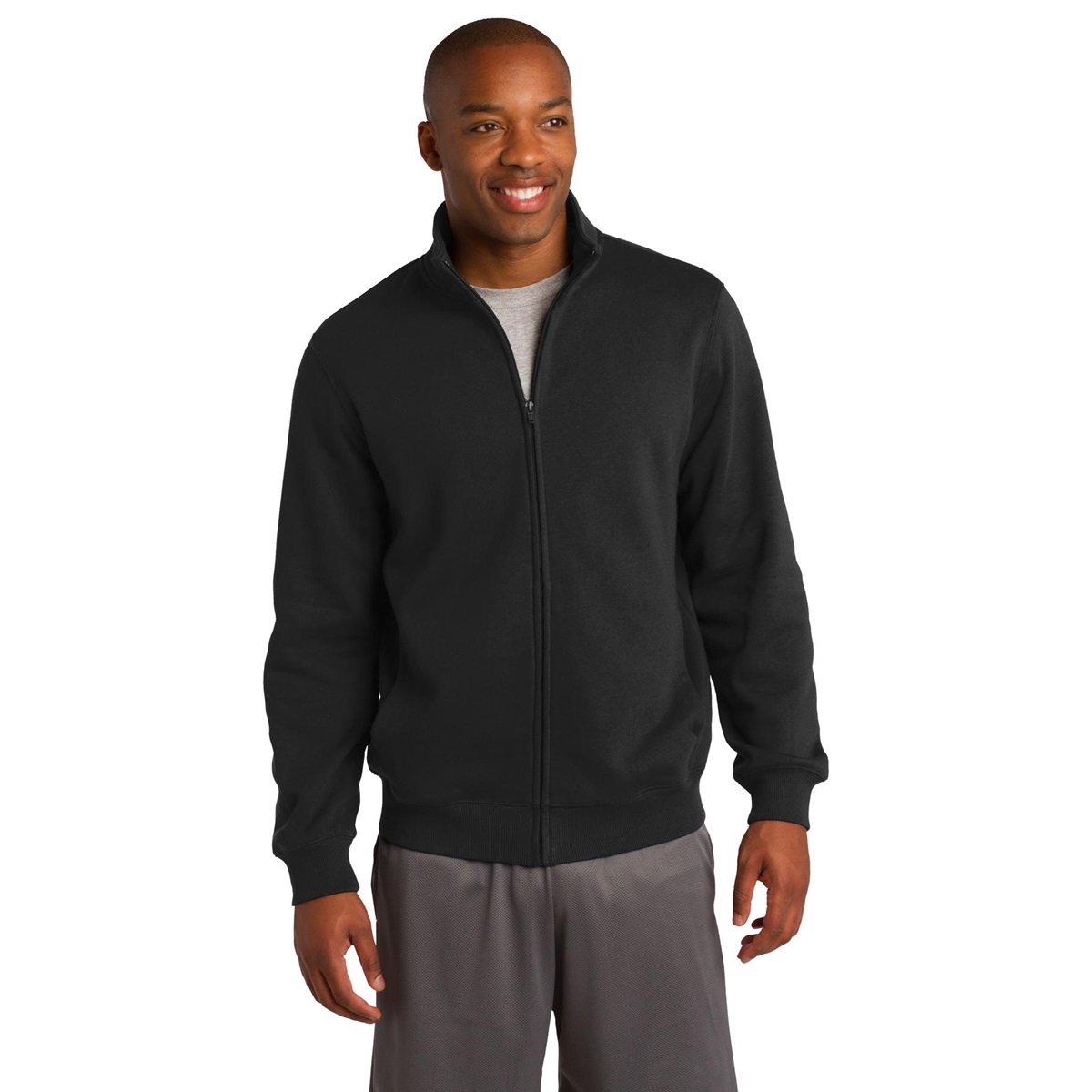 tetsuto Sport-Tek ST259 Full-Zip Sweatshirt - Black | Full Source