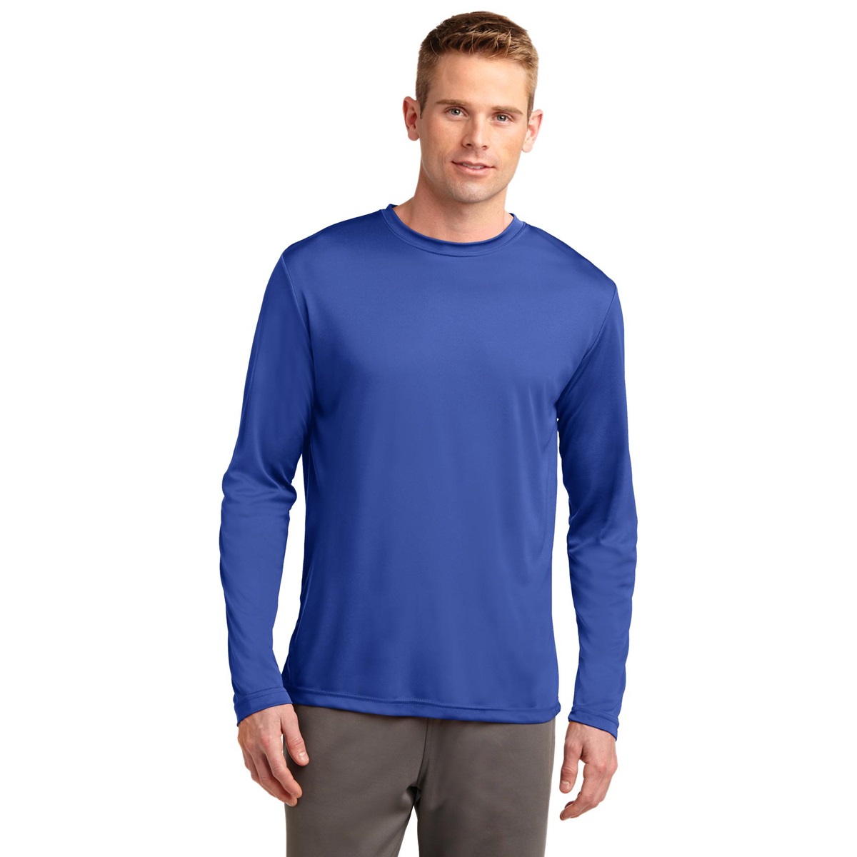 Sport-Tek ST350LS Long Sleeve Competitor Tee - True Royal | FullSource.com