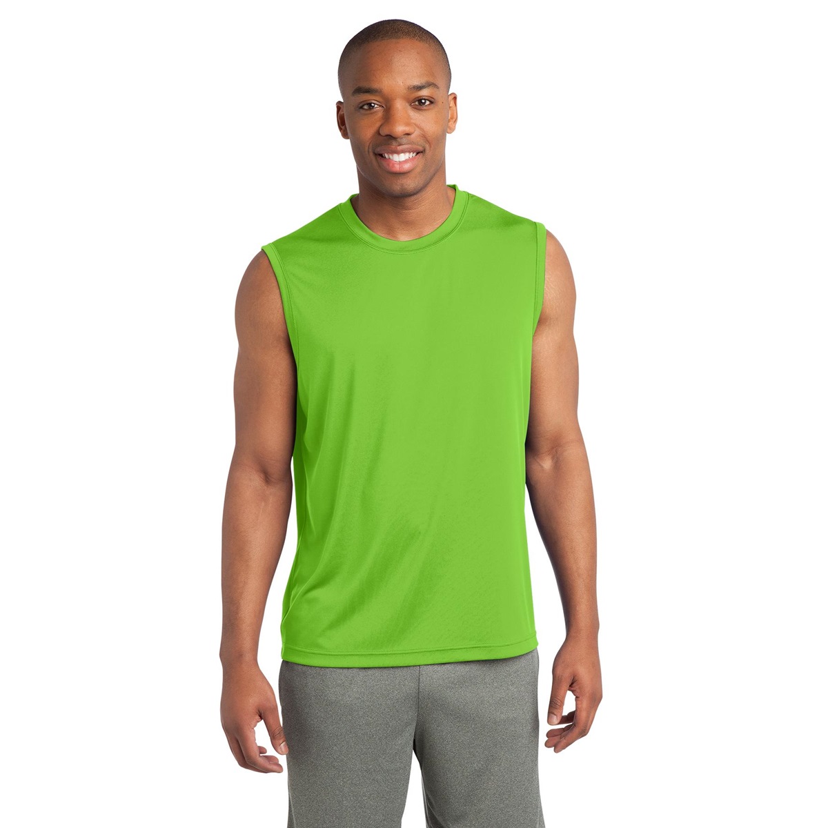 Sport-Tek ST352 Sleeveless PosiCharge Competitor Tee - Lime Shock