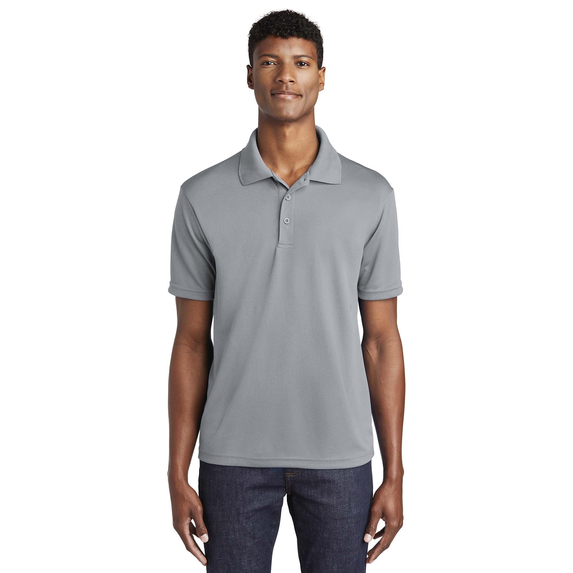 Sport-Tek ST640 PosiCharge RacerMesh Polo - Silver | Full Source