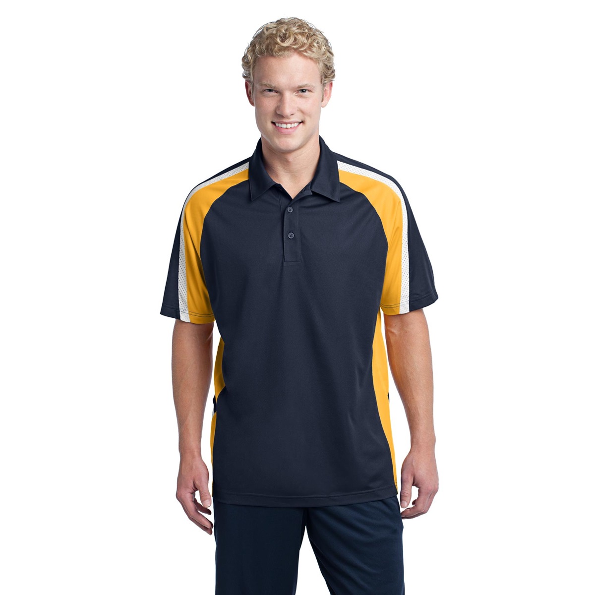 Sport-Tek ST654 Tricolor Micropique Sport-Wick Polo