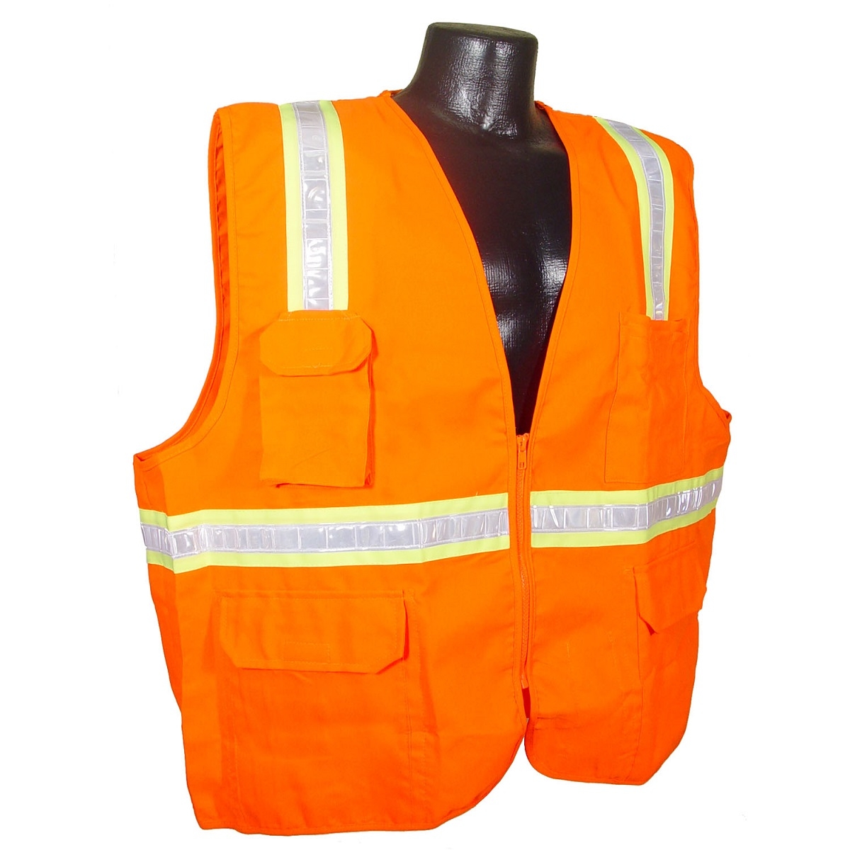 Radians SV61-NZOS Economy Solid Surveyor Safety Vest - Orange | Full Source