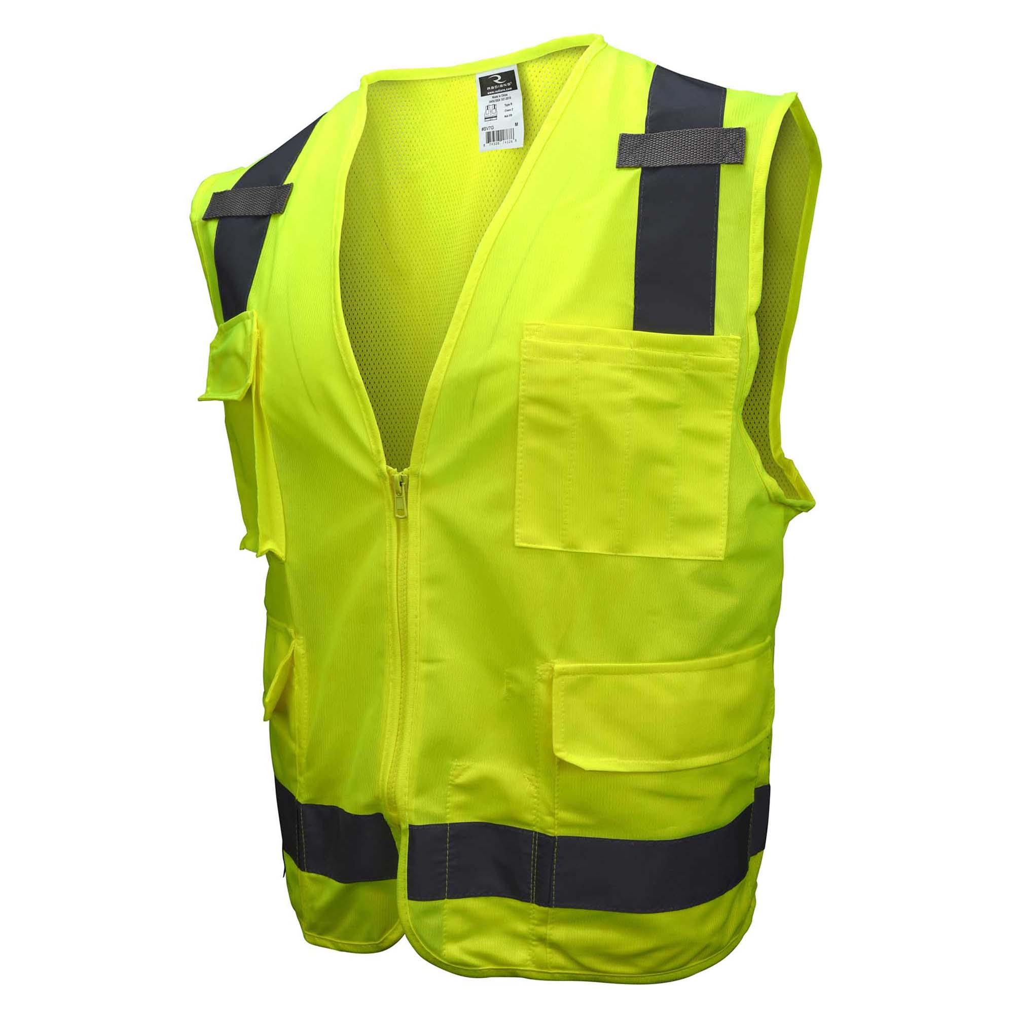 Radians SV7G Type R Class Surveyor Safety Vest Yellow/Lime Full Source