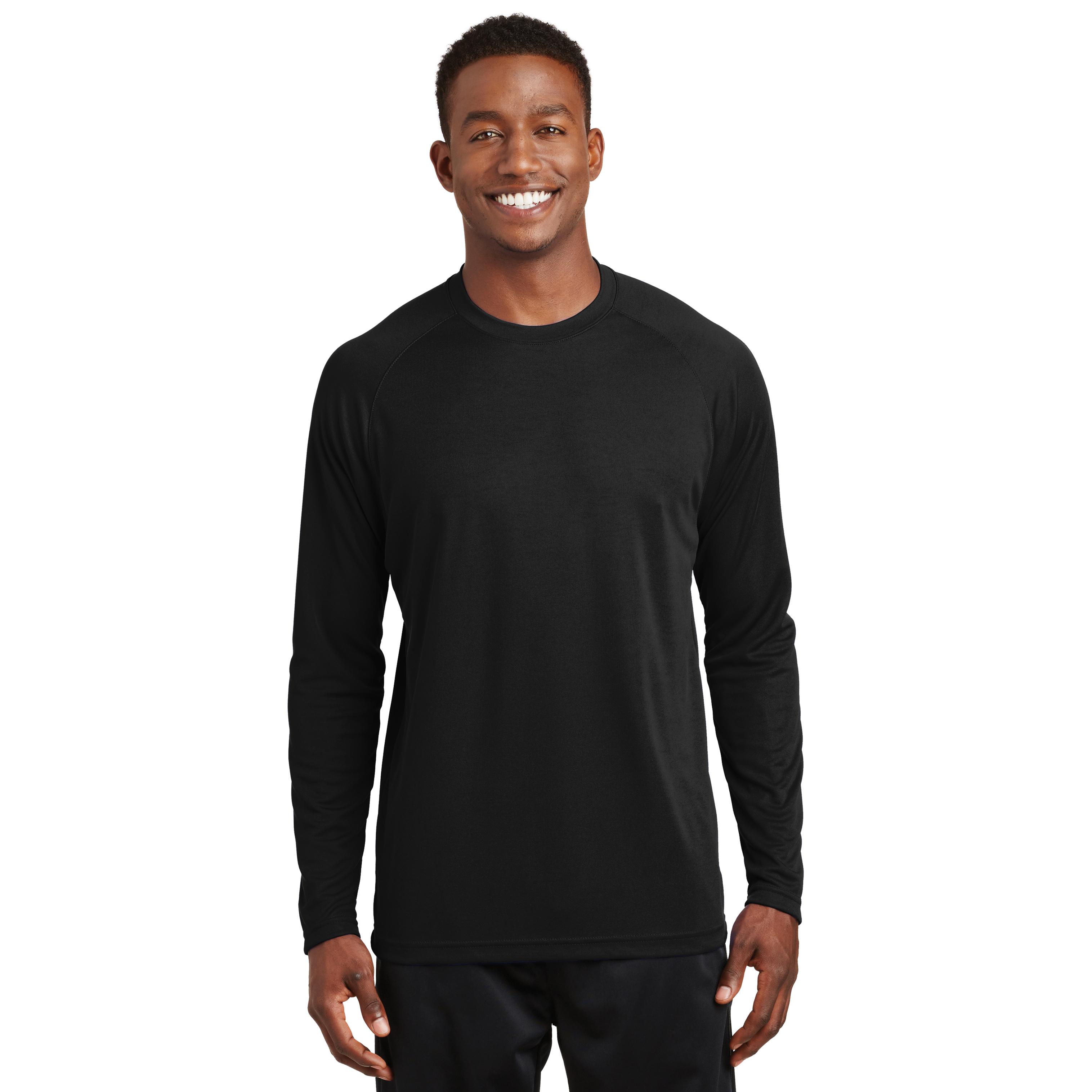 Sport-Tek T473LS Dry Zone Long Sleeve Raglan T-Shirt - Black