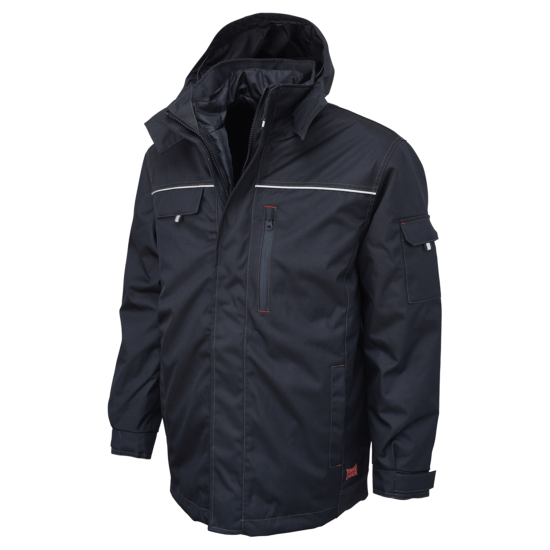 Tough Duck WJ14 Poly Oxford 3-in-1 Parka - Navy | Full Source