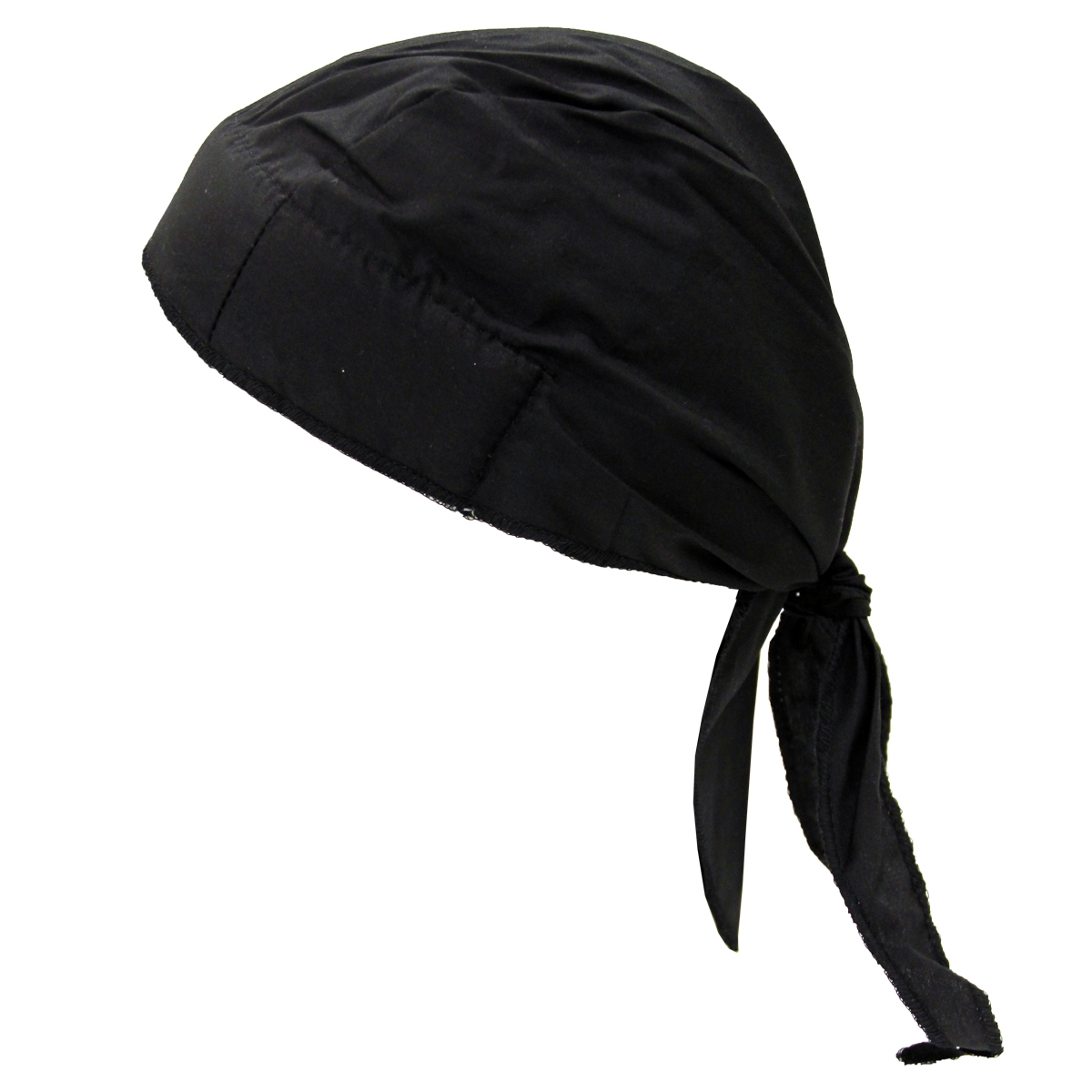 OccuNomix TN6 Tuff Nougies Deluxe Tie Hat Doo Rag with Elastic - Black ...