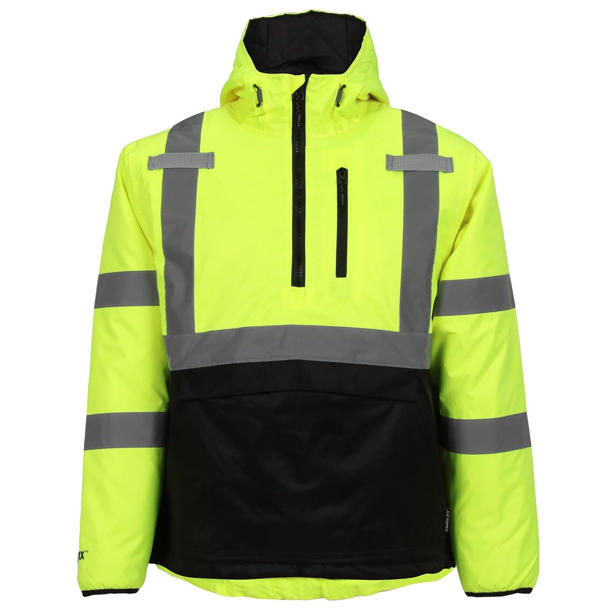 Tingley J26322 Type R Class 3 Black Bottom Safety Jacket - Yellow/Lime ...