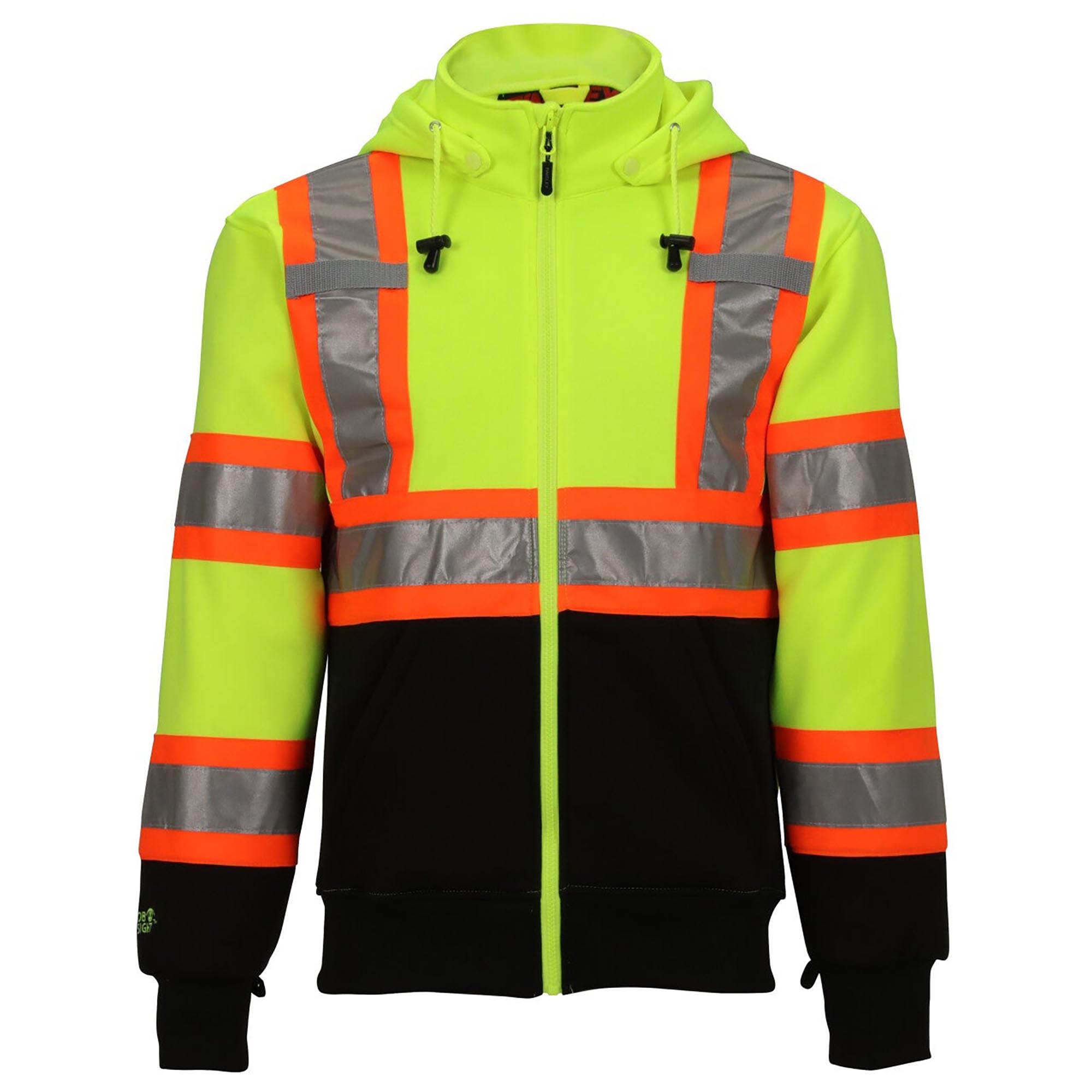 Tingley S78122C Type R Class 3 X-Back Black Bottom Safety Sweatshirt ...