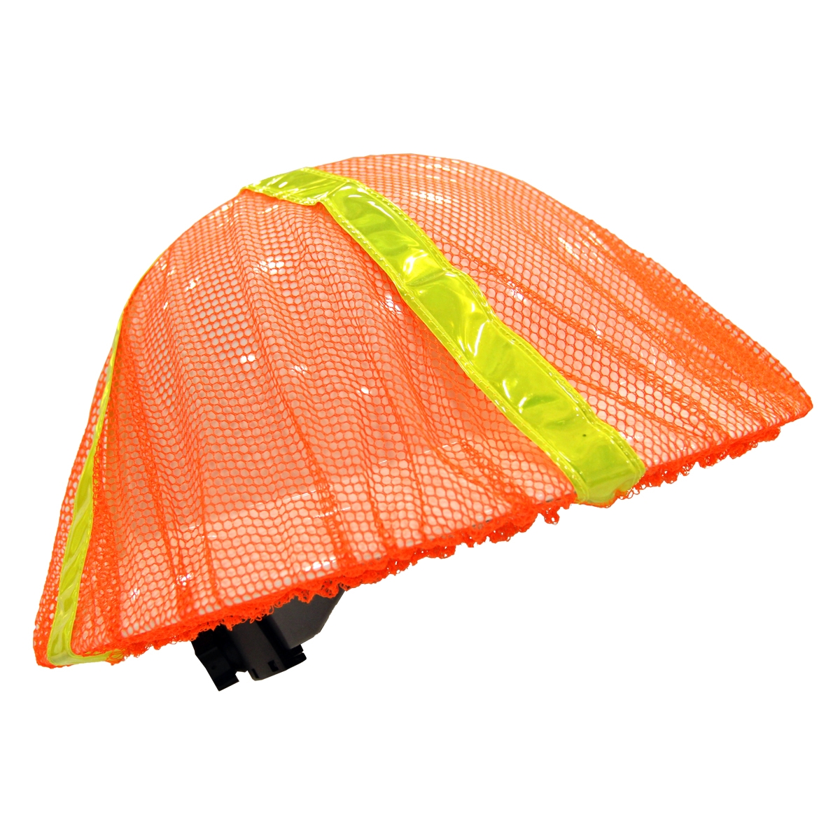 OCCUNOMIX, Polyester Mesh, Orange, Full Brim Hard Hat Cover