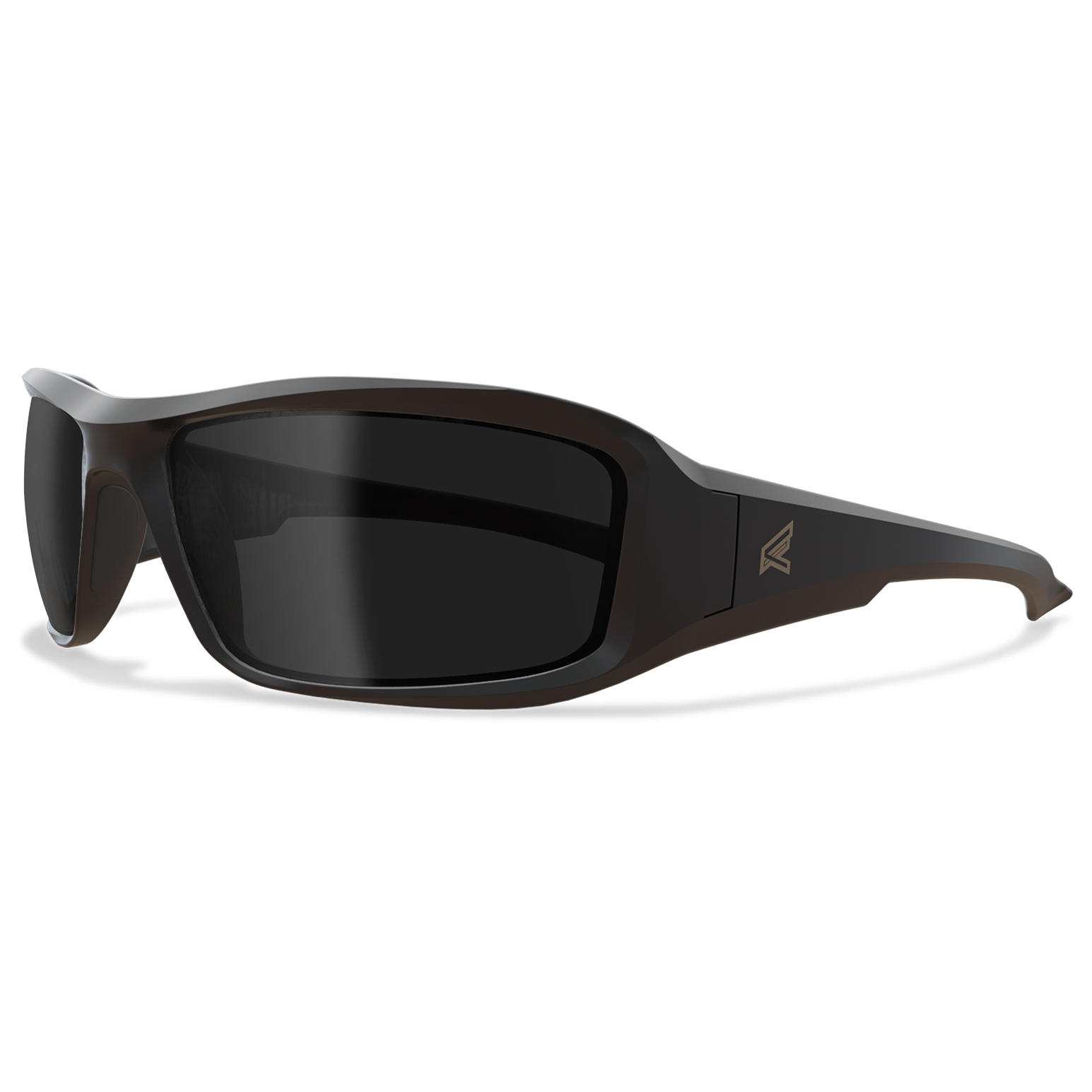 Edge XB136 Brazeau Safety Glasses - Black Rubberized Frame