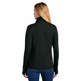 New Era LNEA228 Ladies Power 1/2-Zip - Black