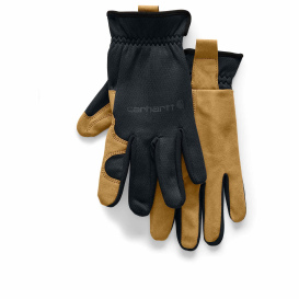Carhartt CTGD0794 High-Dexterity Open-Cuff Gloves - Black Barley