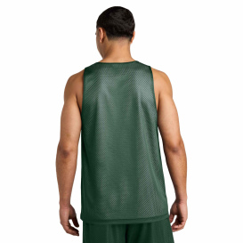 Sport-Tek ST5000 PosiCharge Reversible Mesh Tank - Forest Green/White
