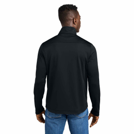 Eddie Bauer EB2360 Smooth Mid Layer Fleece 1/2-Zip - Black