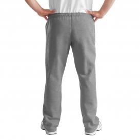 Gildan 12300 DryBlend Open Hem Sweatpants - Sport Grey