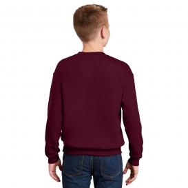 Gildan 18000B Youth Heavy Blend Crewneck Sweatshirt - Maroon