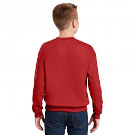 Gildan 18000B Youth Heavy Blend Crewneck Sweatshirt - Red