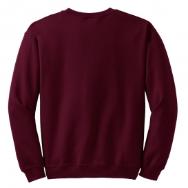 maroon crewneck sweatshirt